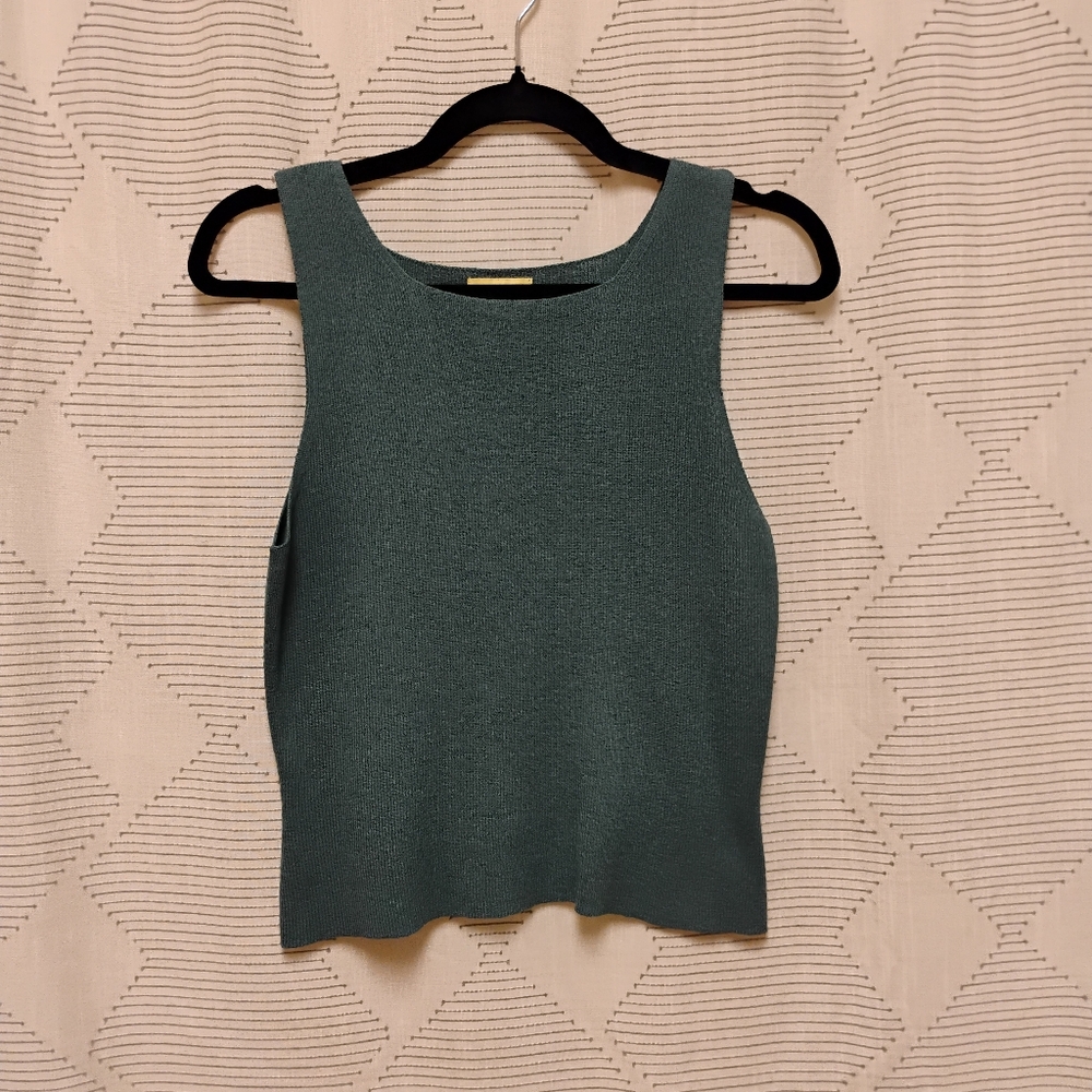 Limited America Women's Teal Sleeveless Knit Tank Top Size Medium Juniors